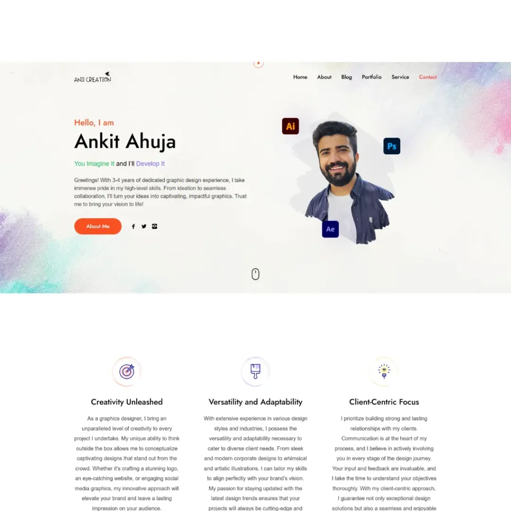 Anii Creation personal portfolio